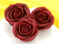 Marzipan-Rosen groß bordeaux 16 Stück