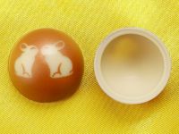 1 sheet half-shell of white Gold Bunnies, 40 pieces