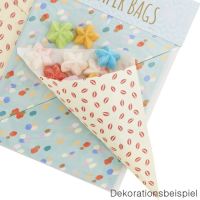 20 Papier Spitztüten Rote Lippen