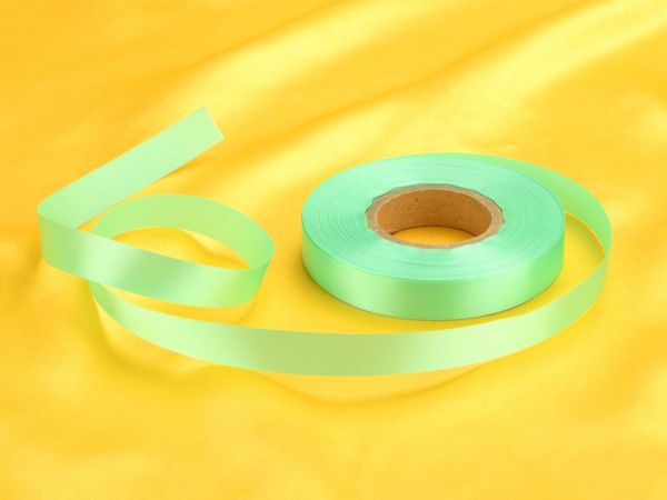 Satin ribbon mint green 14mm; 30m GREENLINE