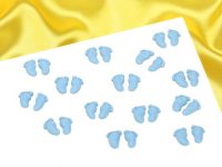 Sugar decoration Footprints blue 24mm 10pcs.