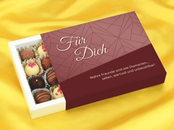 Trüffelverpackung für 20 Trüffel, individuell, Für Dich