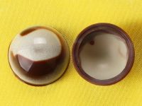 1 sheet half-shell of white-dark Duo, 40 pieces