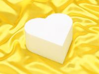 Cake dummy heart 15cm, height: 7cm