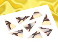 Schokoladendekor Diabolo Triangle Zartbitter-Weiß 35 Stück