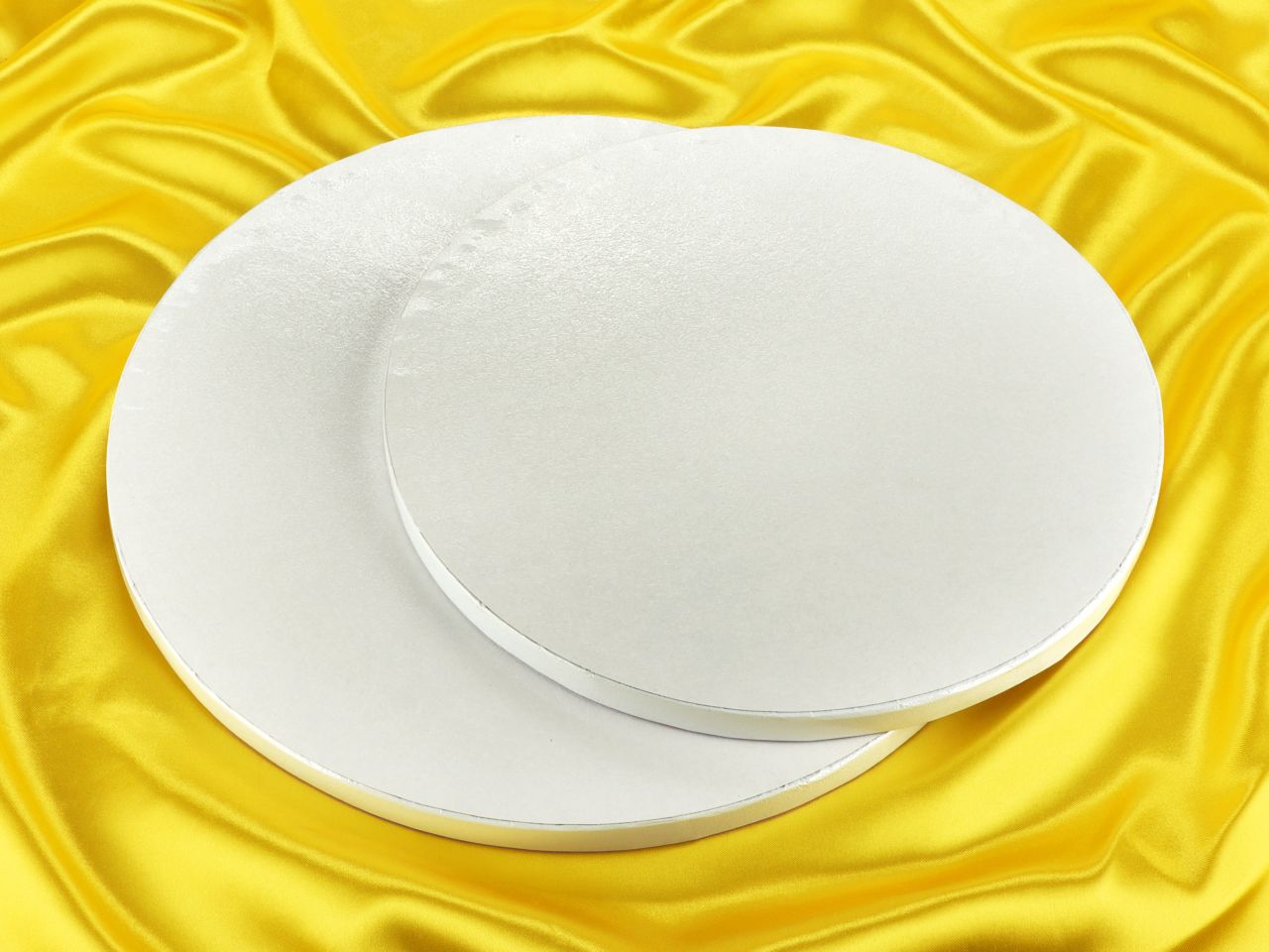 Pati-Versand Cakecard Rund, 25 Cm – 3 Stück Weiße Torten-Einlagen, Fettfest