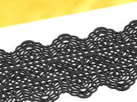 Spitzendekor Dentelle schwarz