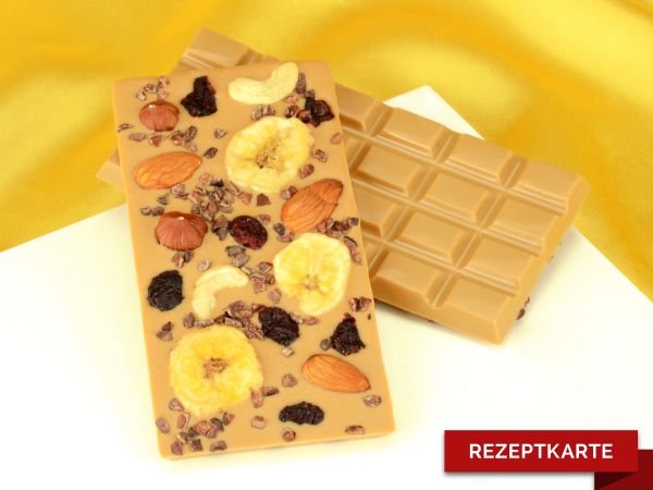 Schokoladentafel Schoko-Banane Rezeptkarte