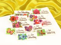 Dekoraufleger zum Geburtstag 24 Stück