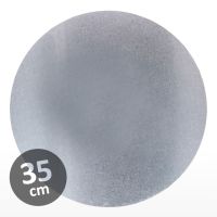 Cake Board aus Hartfaser, Silber, 35 cm