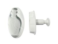 PME Fondant-Ausstecher Set Schneemann, 2er Set