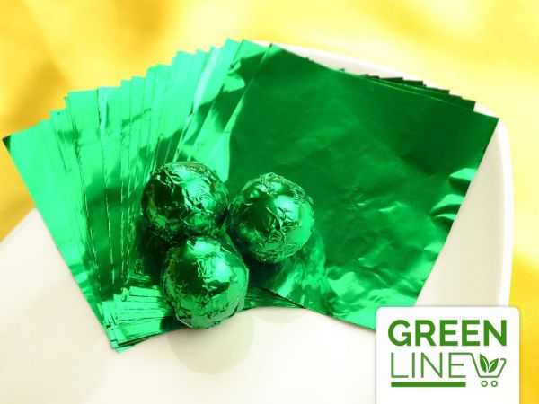 Wrapping foil green 50 Sheets