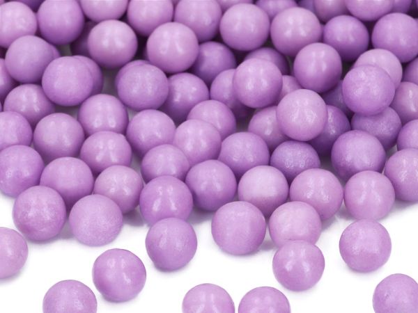 Weiche Zuckerperlen purple 10mm 60g
