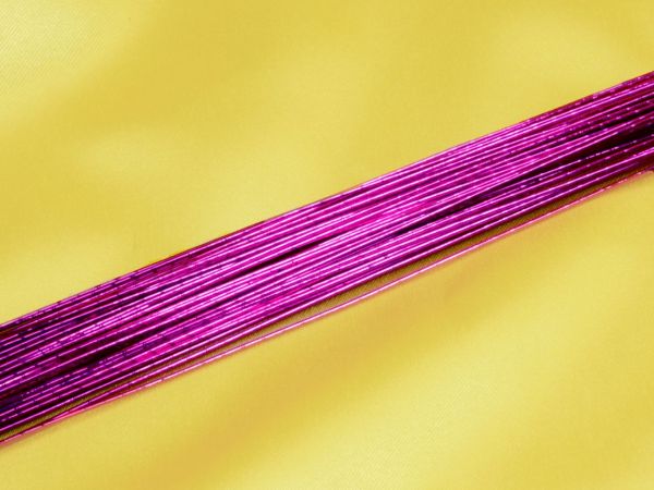 Blumendraht metallic violett 20G 50 Stück