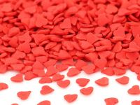 Sprinkle decoration hearts red 80g