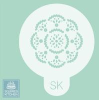 Cupcakes Deko Schablone, Rosace 6 cm