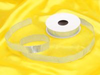 Satin ribbon silver 17mm; 5m