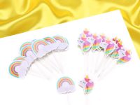 Cupcakes decoration unicorn, picker, 24 pieces