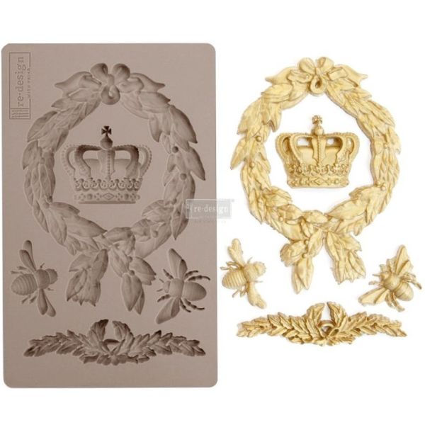 Fondantform Kranz, Krone, Biene