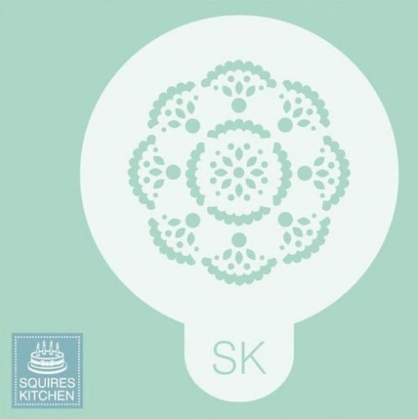 Cupcakes Deko Schablone, Rosace 6 cm