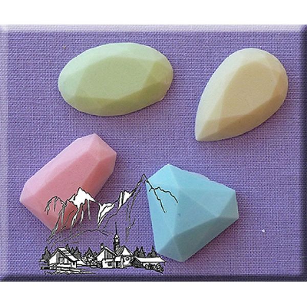 Fondantform Edelsteine 2, 8 cm