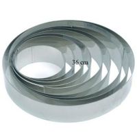 Profi Tortenring 36x5 cm, Edelstahl, dick