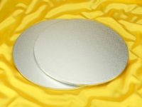 Cake Board circular 43cm silver 5 pieces