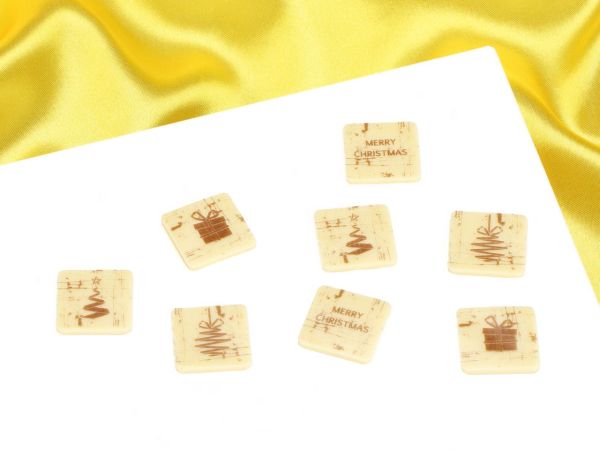 Chocolate toppers Merry Christmas, 24 pieces