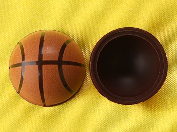 1 sheet half-shell of dark chocolate Basketball, 40 pieces