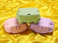 Egg carton 6 pieces for mini cupcakes green