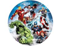 Fondant Paper Avengers Comic, round 20cm