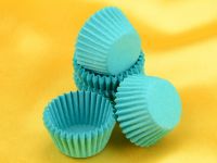 Paper Cups 25mm turquoise 100 pieces