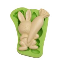 Fondantform Hase mit Möhren