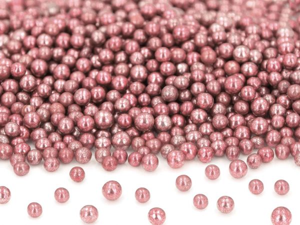 Metallic-Perlen rosa 50g