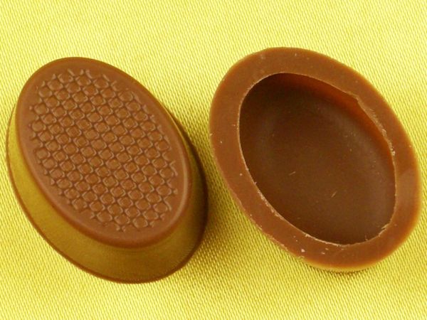 13 Folien Oval-Schalen Vollmilch