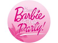 Tortenaufleger Barbie Beach - let's go Party, rund 20cm