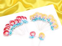 Cupcakes Decoration mermaid, picker, 24 pieces