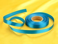 Satinband blau 14mm, 30 Meter GREENLINE