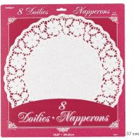 Torten-Doilies, große Tortenspitzen, 37 cm, 8 Stk.