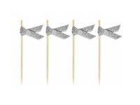 Cupcake-Picker Silber Glitzer