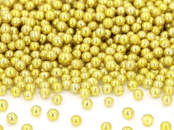 Soft sugar pearls gold 5mm 60g
