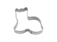 Plätzchen Ausstecher Mini-Katze, 4,5 cm, Weißblech