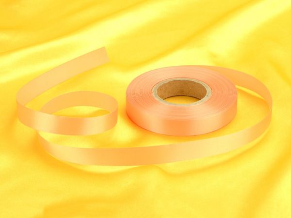 Satin ribbon salmon 14mm; 30m GREENLINE