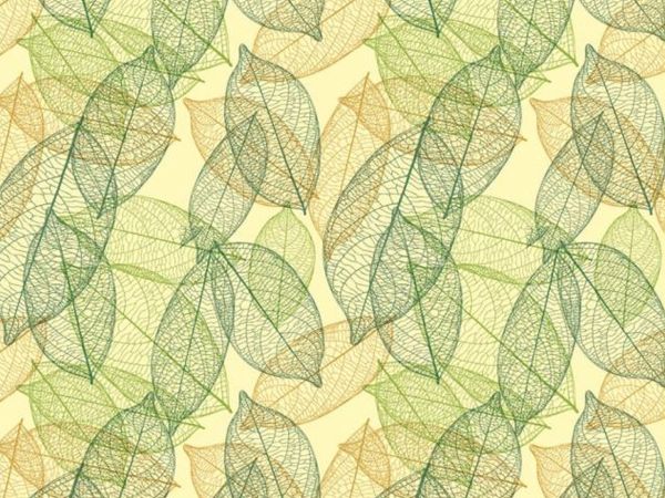 Transfer Sheet Green Leaves