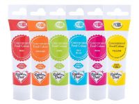 Lebensmittelfarbe ProGel Multipack Rainbow 6x25g