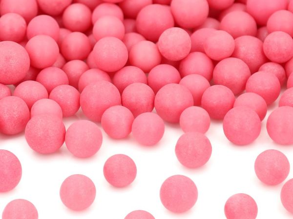 Weiche Zuckerperlen pink 10mm 60g