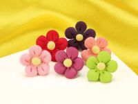 Flowers 21mm multicoloured sugar 10 pieces