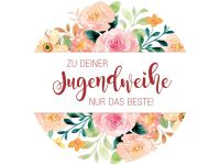 Fondant Paper youth consecration flowers, round 20cm