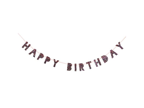Meri Meri Glitzer Girlande Happy Birthday