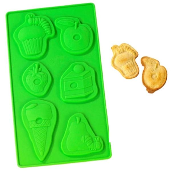 Keksbackform aus Silikon Raupe Nimmersatt, Schokoladenform